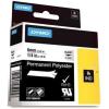 imageDYMO Rhino Industrial Permanent Polyester Labels 19 mm x 55 m Black Print on Clear SelfAdhesive for LabelManager ampamp Rhino Label MakersClear