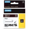imageDYMO 18443 38quot Vinyl Tape Rhino Labels  White DYMO AuthenticBrown