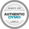 imageDYMO 18443 38quot Vinyl Tape Rhino Labels  White DYMO AuthenticBrown