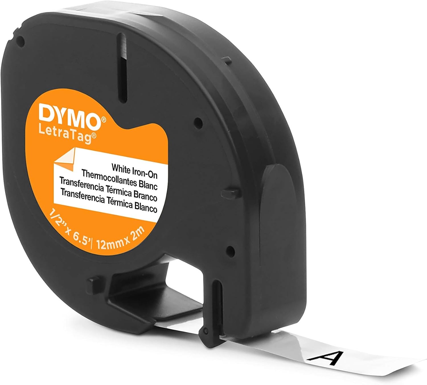 image:imageDYMO LetraTag Paper Labels Authentic 12 mm x 4 m Roll Black Print on White SelfAdhesive Multipurpose for LetraTag Label Makers 2 Count12millimeters