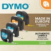 image:imageDYMO LetraTag Paper Labels Authentic 12 mm x 4 m Roll Black Print on White SelfAdhesive Multipurpose for LetraTag Label Makers 2 Count12 mm x 4 m  Paper Double Pack