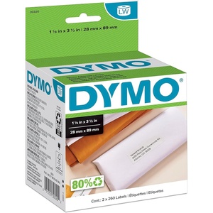 image:imageDYMO LW Mailing Address Labels for LabelWriter Label Printers White 118 x 312 2 Rolls of 260