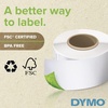 image:imageDYMO 30856 LW NonAdhesive Name Badge Labels for LabelWriter Label Printers White 2716 x 4316 1 Roll of 250